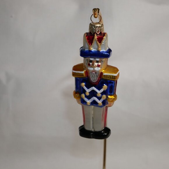 Christopher Radko "Itty Bitty Cracker" Nutcracker Soldier Glass Ornament ~5" - Picture 6 of 7